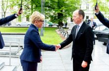I. Šimonytė su Suomijos parlamento vadovu aptarė paramą Ukrainai, migracijos valdymą
